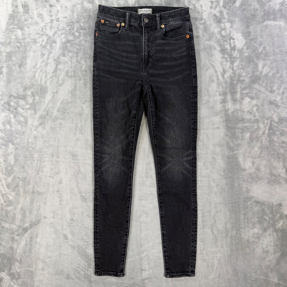 AE77 Super High-Rise Jegging Jeans Womens Size 0 Faded Black
